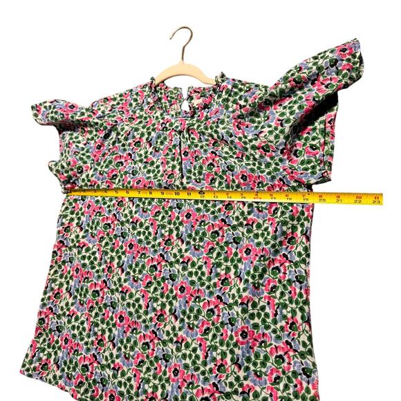 Banjanan womens micro floral blouse xs Multi cottage core - Picture 3 of 10